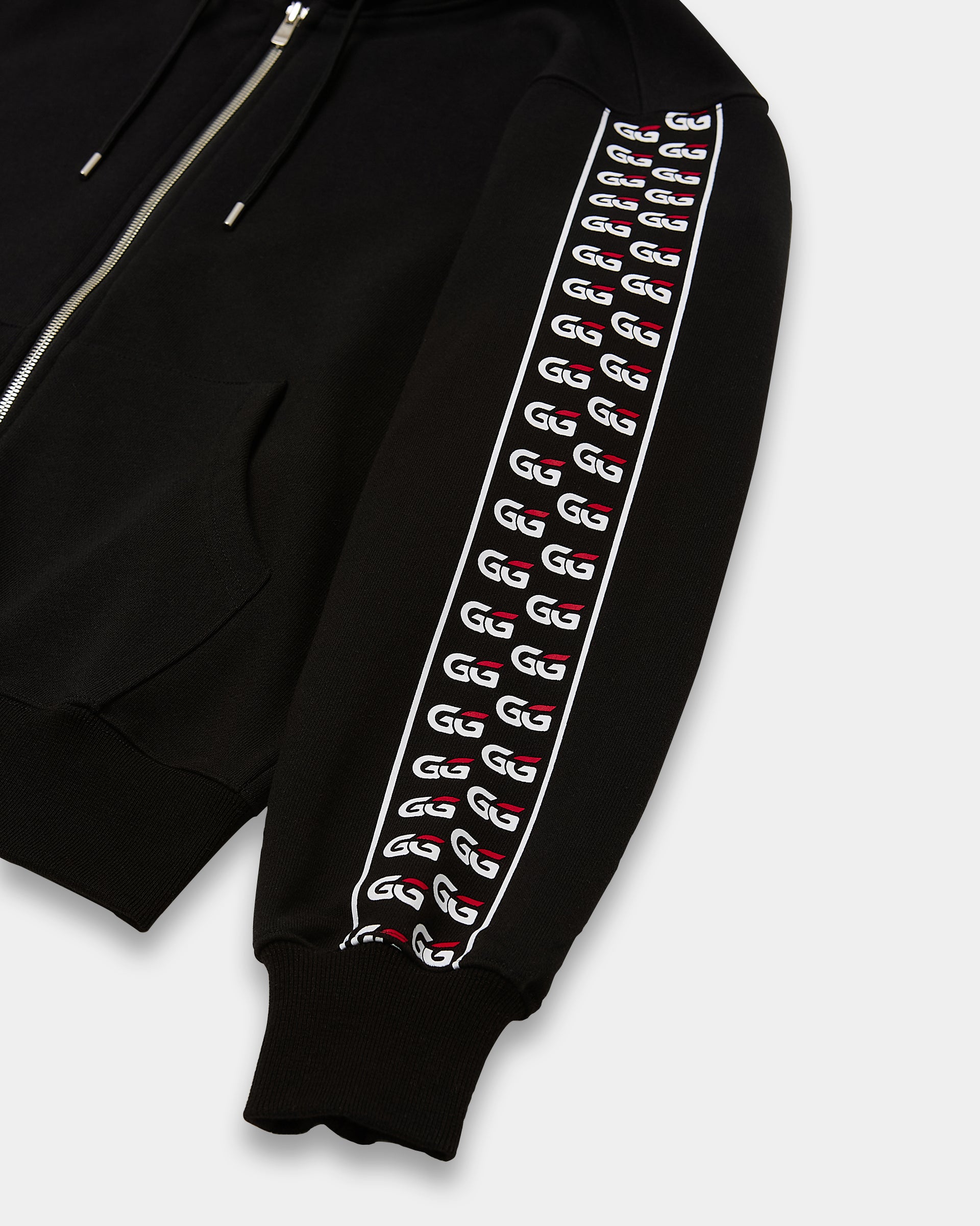 GG ARM STRIPE ZIP HOODIE