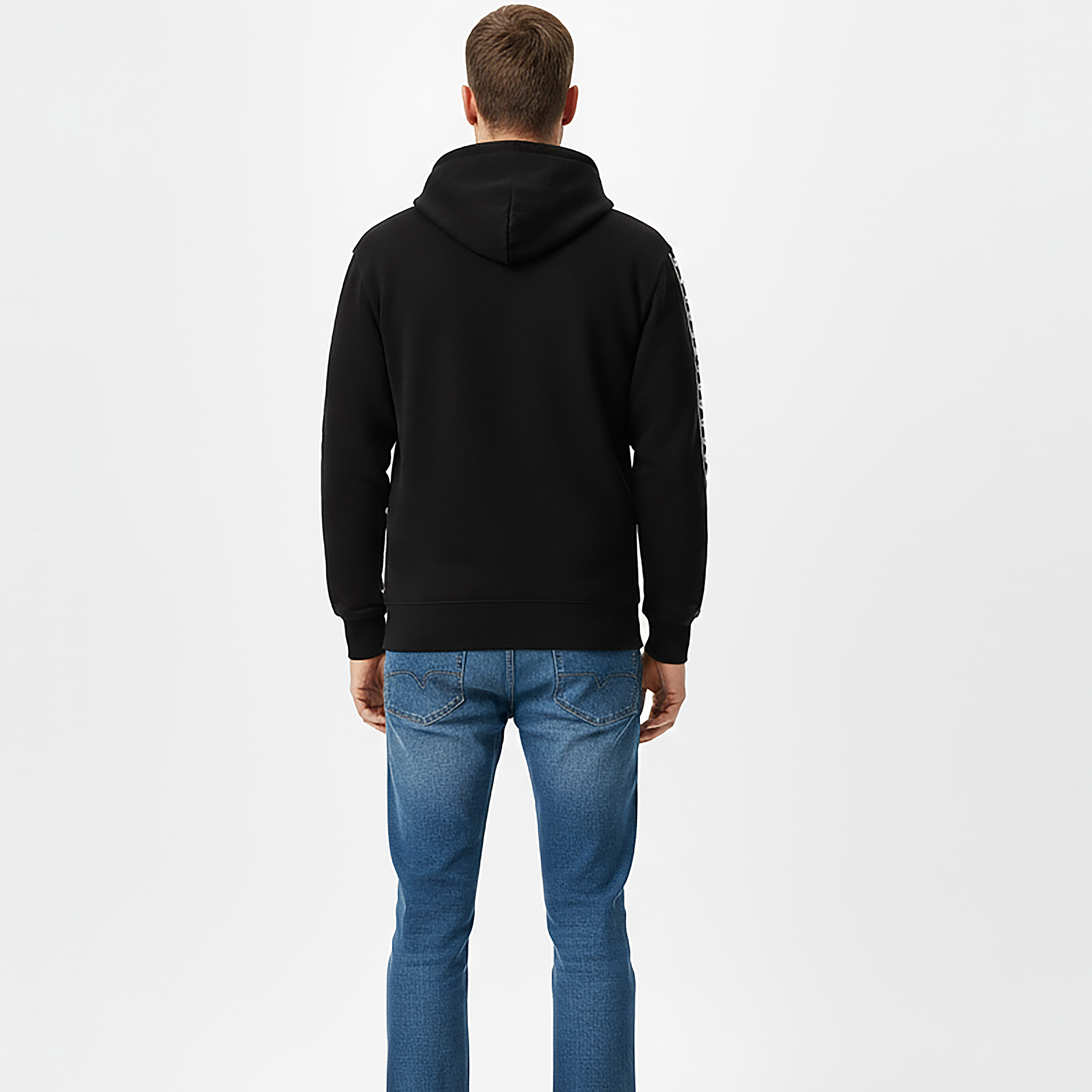 GG ARM STRIPE ZIP HOODIE