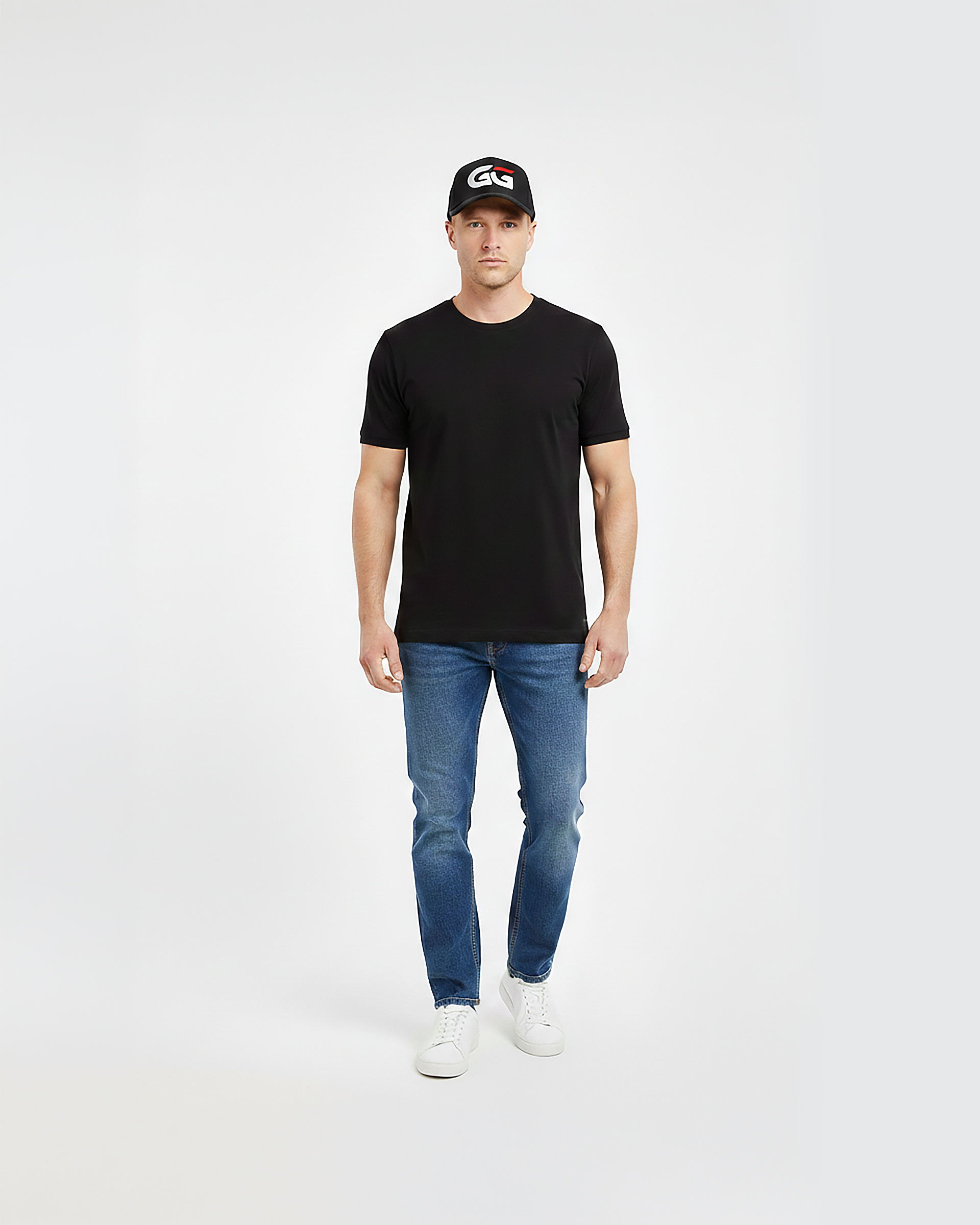 GG LOGO BLACK MESH CAP